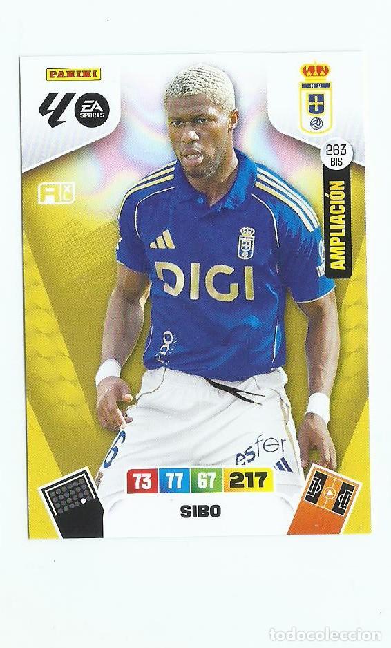 Cromos de F&uacute;tbol: ADRENALYN 2025/2026 263 BIS SIBO OVIEDO , NUEVO PERFECTO