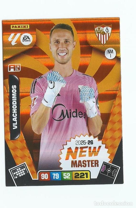 Cromos de F&uacute;tbol: ADRENALYN 2025/2026 NM 1 VLACHODIMOS SEVILLA , NUEVO PERFECTO