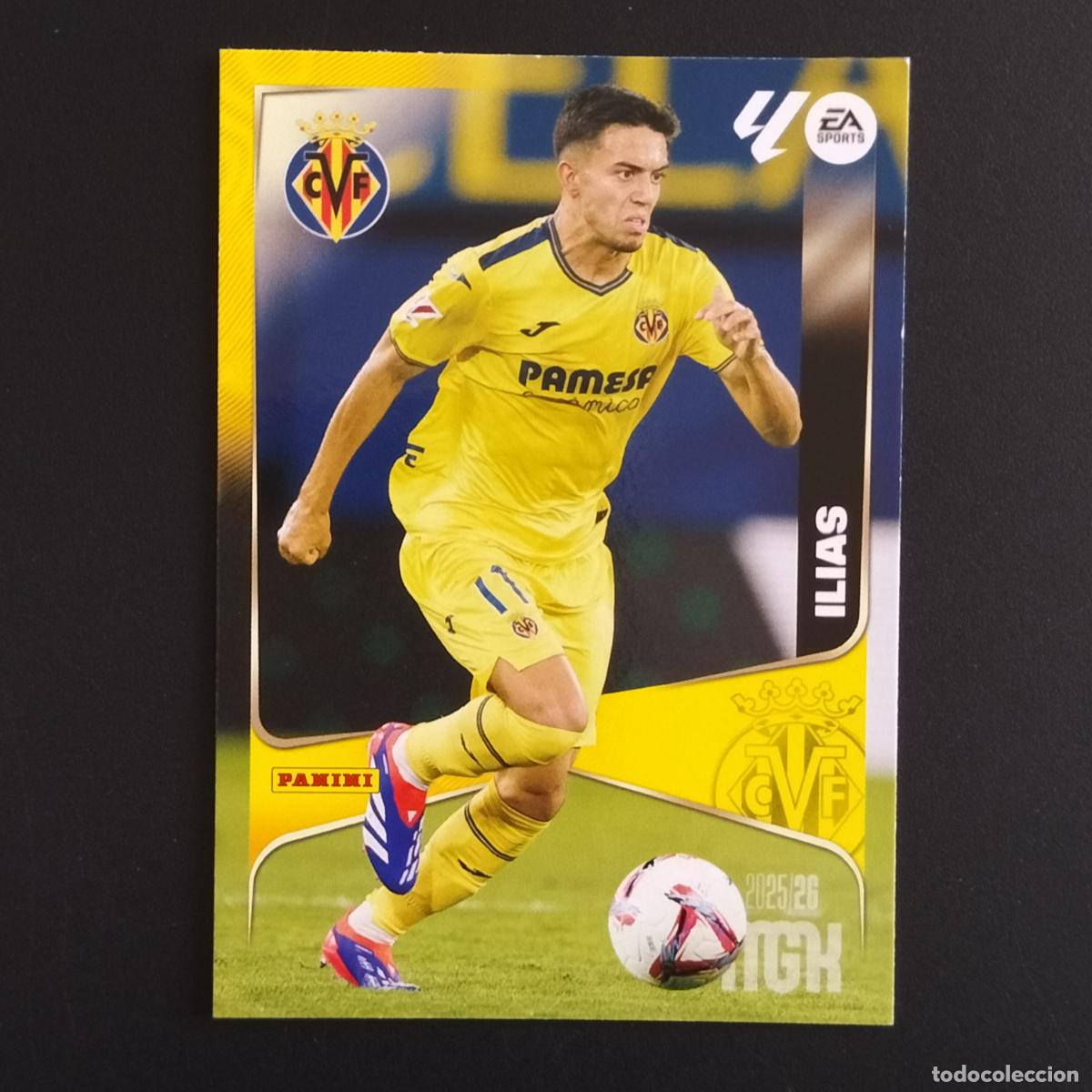 Fu&szlig;ball-Sticker: MGK 374 ILIAS AKHOMACH VILLARREAL CROMOS ALBUM MEGACRACKS LIGA FUTBOL 2025 2026 25 26