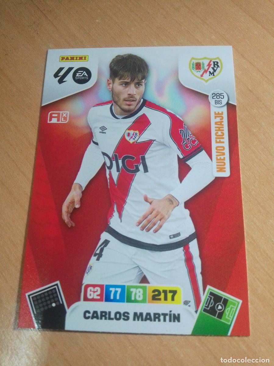 Fu&szlig;ball-Sticker: 285 CARLOS MART&Iacute;N NUEVO FICHAJE DEL RAYO VALLECANO 25 26 ADRENALYN XL 2025 2026