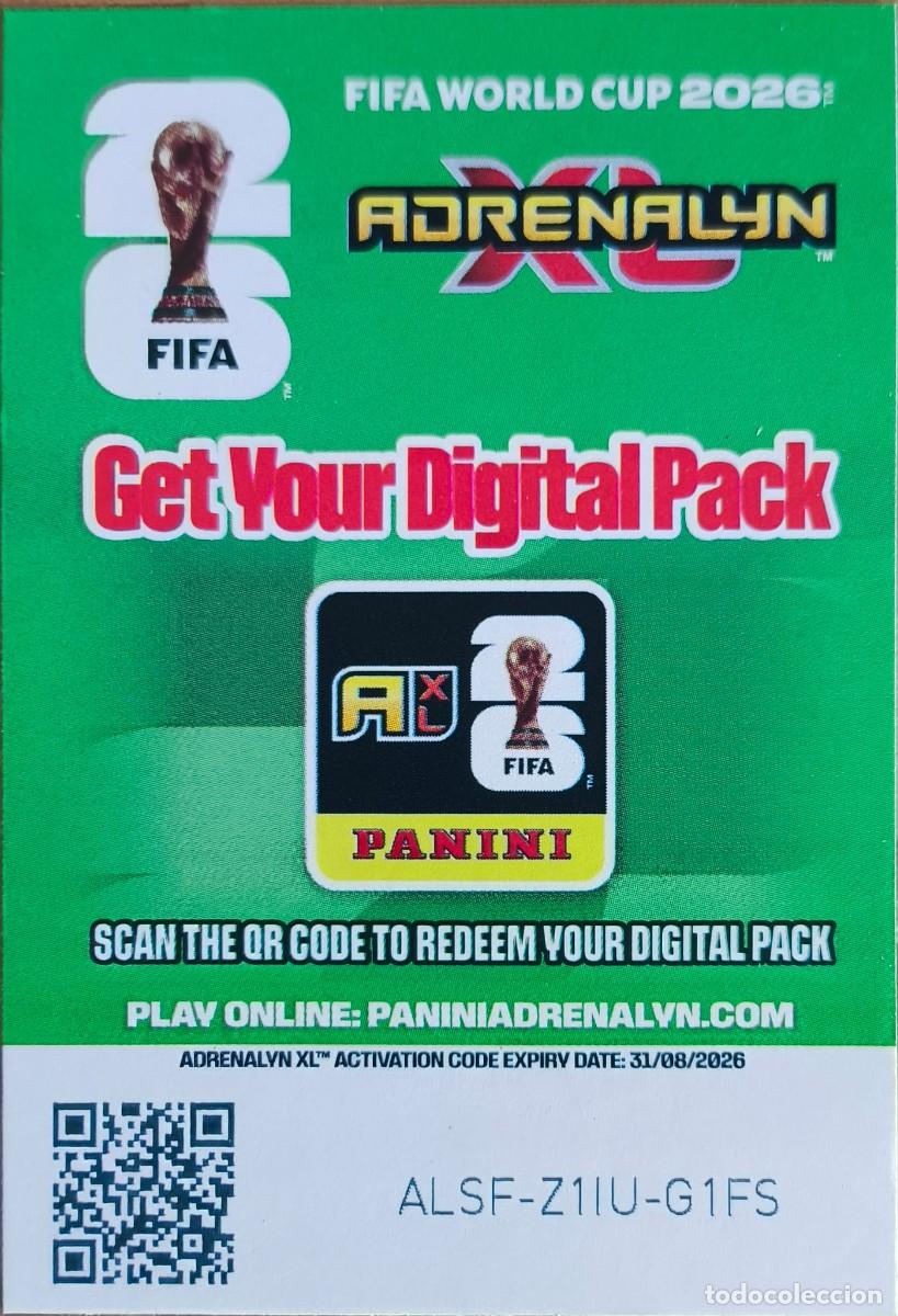 Cartes &agrave; collectionner de Football: FUTBOL - ADRENALYN - 2026 - 26 - PANINI - FIFA WORLD CUP 2026