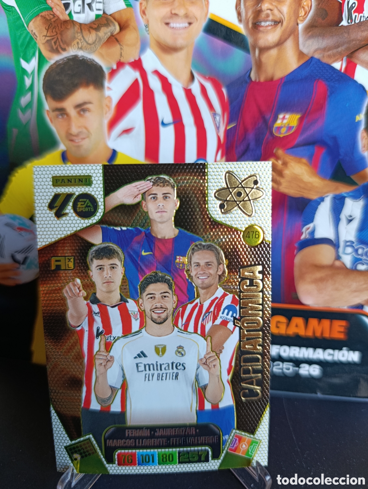 Cromos de F&uacute;tbol: Card At&oacute;mica 476 Adrenalyn XL 25-26 2025-2026