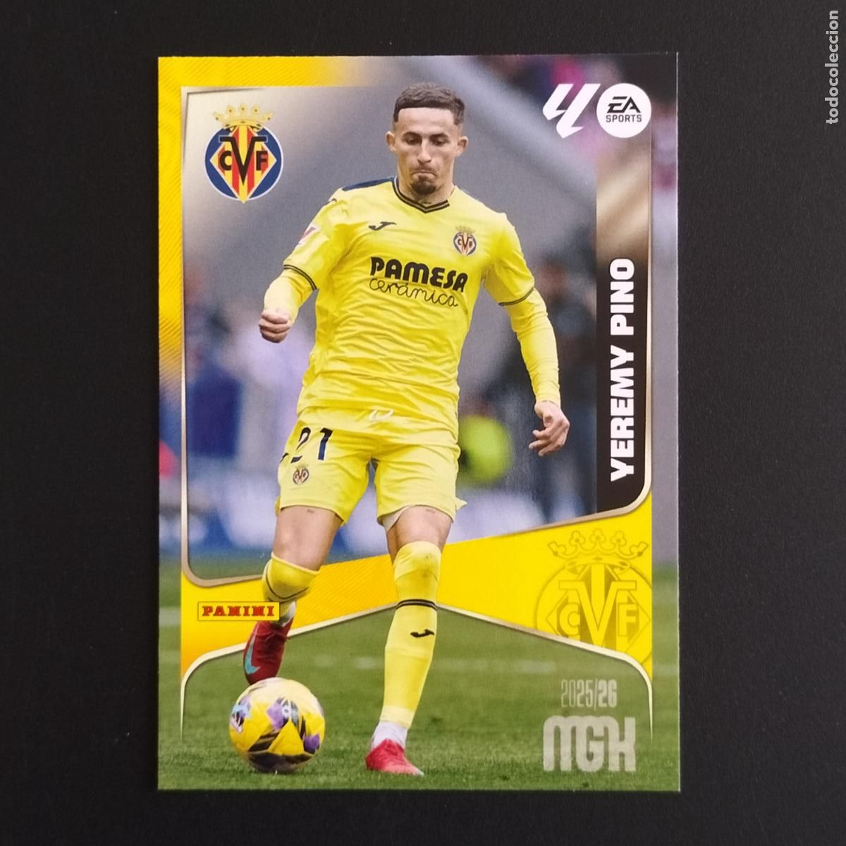 Football Stickers: MGK 377 YEREMI PINO VILLARREAL CROMOS ALBUM MEGACRACKS LIGA FUTBOL 2025 2026 25 26
