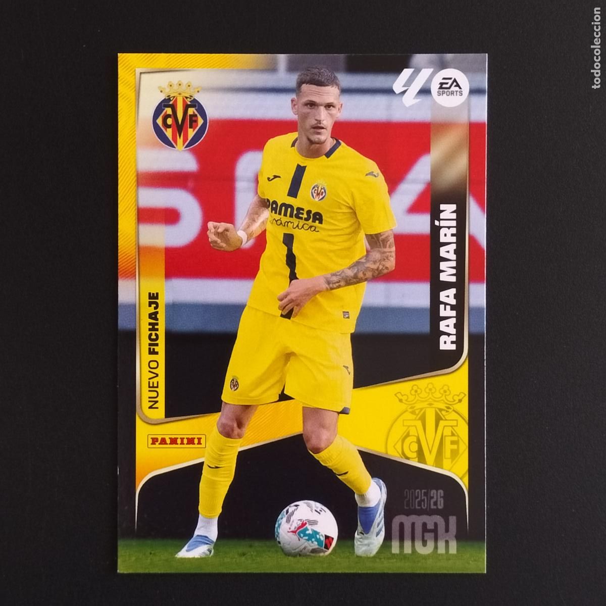 Football Stickers: MGK 466 RAFA MARIN NUEVO FICHAJE VILLARREAL CROMOS ALBUM MEGACRACKS LIGA FUTBOL 2025 2026 25 26