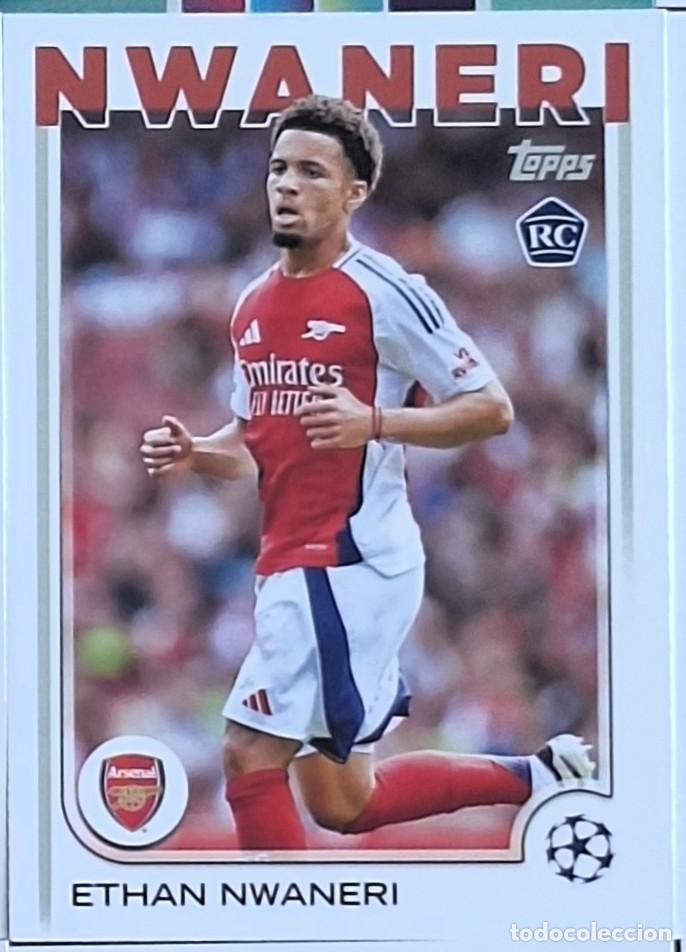 Cartes &agrave; collectionner de Football: Ethan Nwaneri Arsenal Topps Soccer Rookie RC