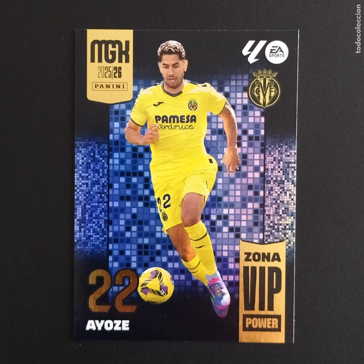 Cromos de F&uacute;tbol: MGK 388 AYOZE ZONA VIP POWER VILLARREAL CROMOS ALBUM MEGACRACKS LIGA FUTBOL 2025 2026 25 26