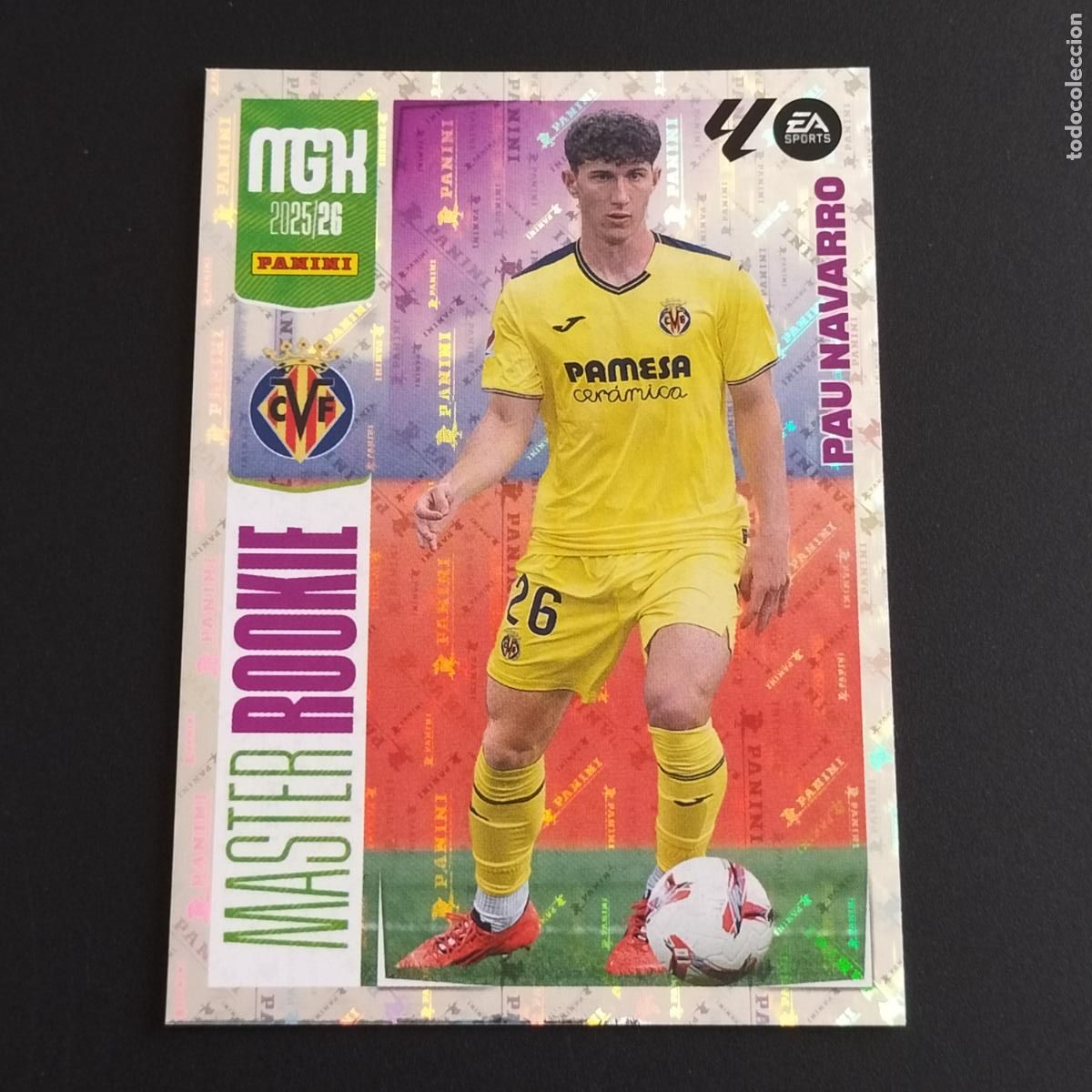 Cromos de F&uacute;tbol: MGK 419 PAU NAVARRO MASTER ROOKIE VILLARREAL CROMOS ALBUM MEGACRACKS LIGA FUTBOL 2025 2026 25 26