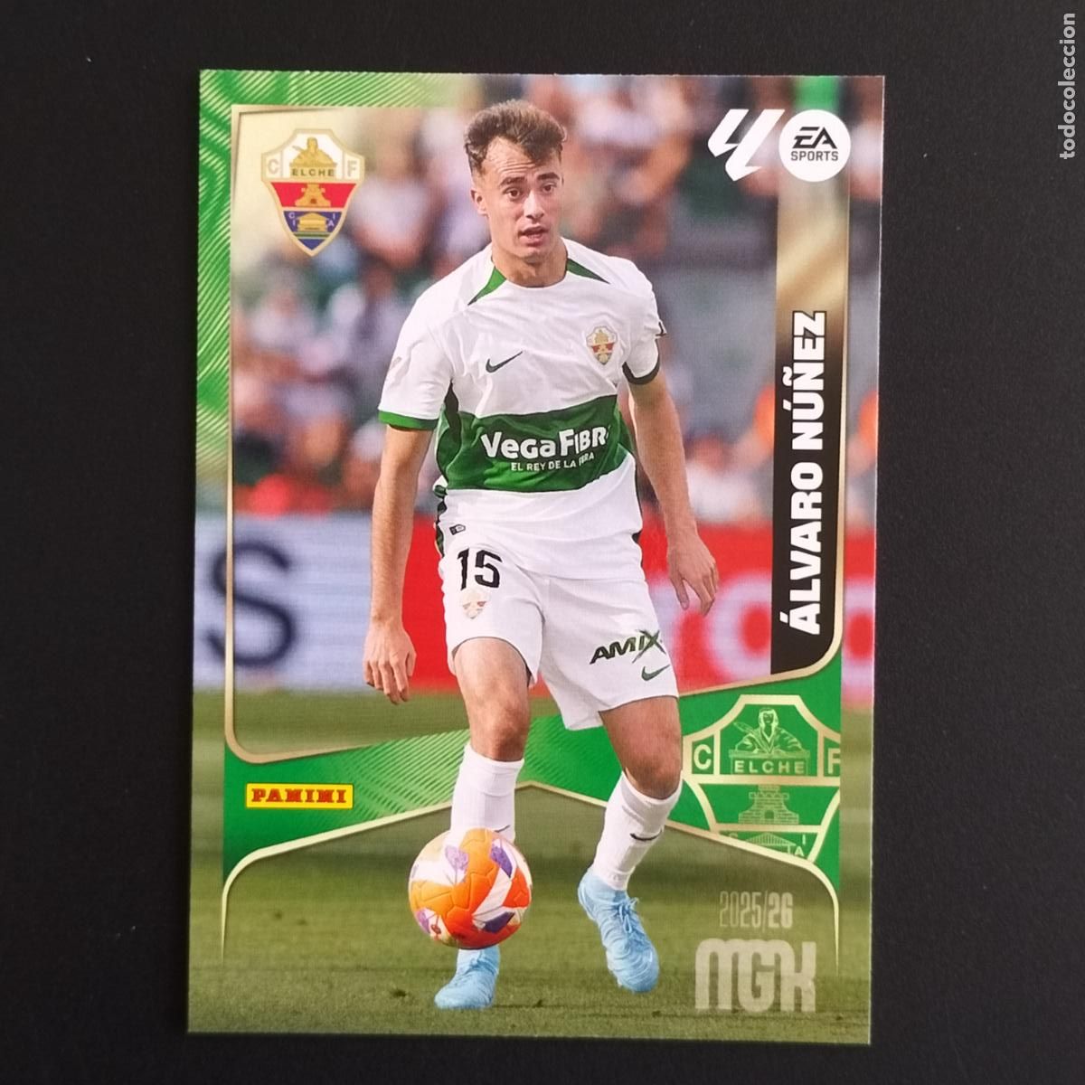 Cromos de F&uacute;tbol: MGK 130 ALVARO NU&Ntilde;EZ ELCHE CROMOS ALBUM MEGACRACKS LIGA FUTBOL 2025 2026 25 26