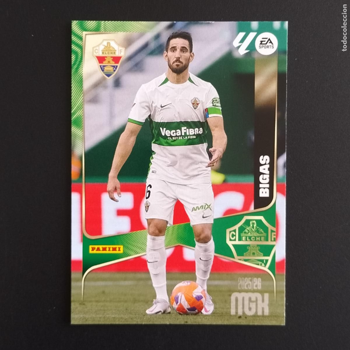 Cromos de F&uacute;tbol: MGK 134 BIGAS ELCHE CROMOS ALBUM MEGACRACKS LIGA FUTBOL 2025 2026 25 26