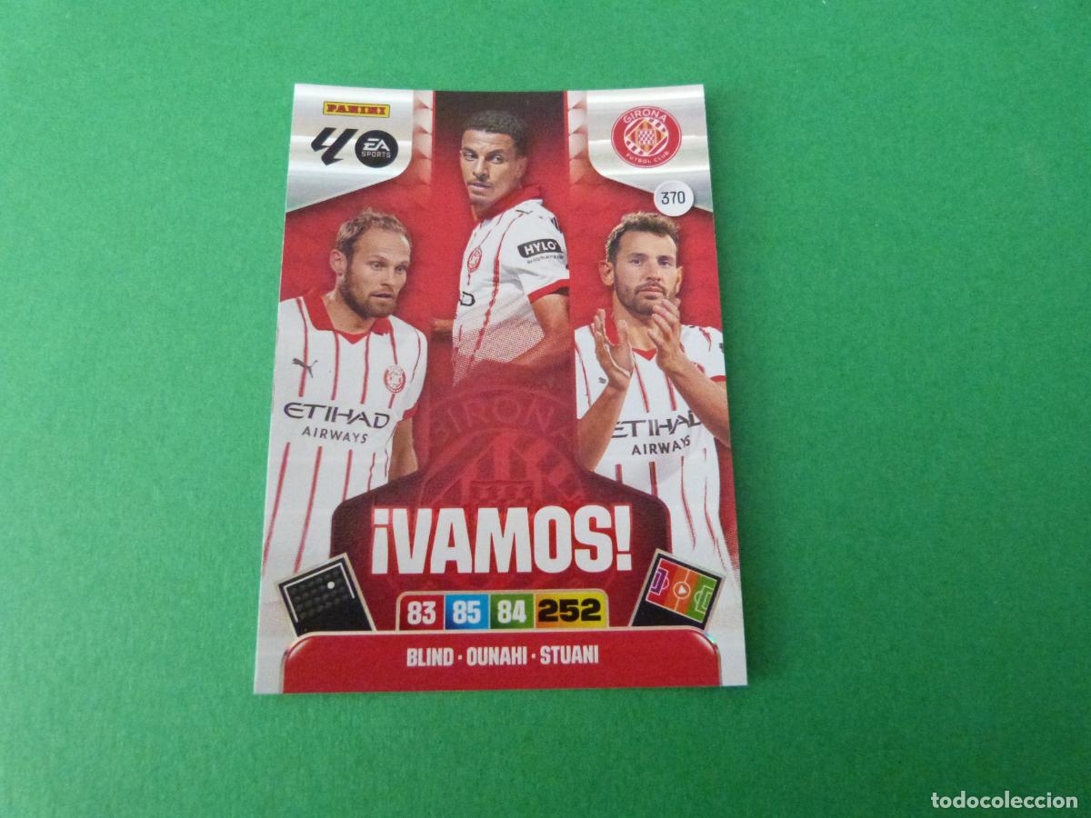 Cromos de F&uacute;tbol: TRADING CARD FUTBOL BLIND OUNAHI STUANI GIRONA F.C. N&ordm; 370 LIGA ADRENALYN XL 2025-2026/25-26 PANINI