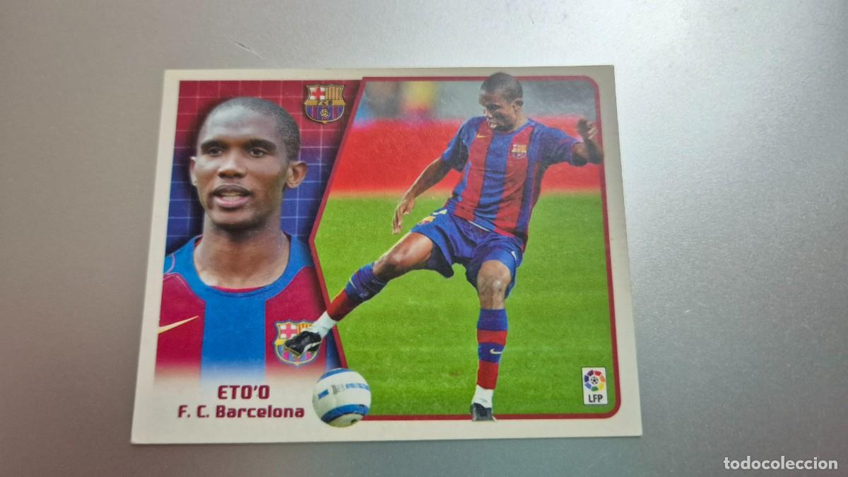 Cromos de F&uacute;tbol: LOTE EDICIONES ESTE 2005 2006 ETO&acute;O DE BARCELONA SIN PEGAR