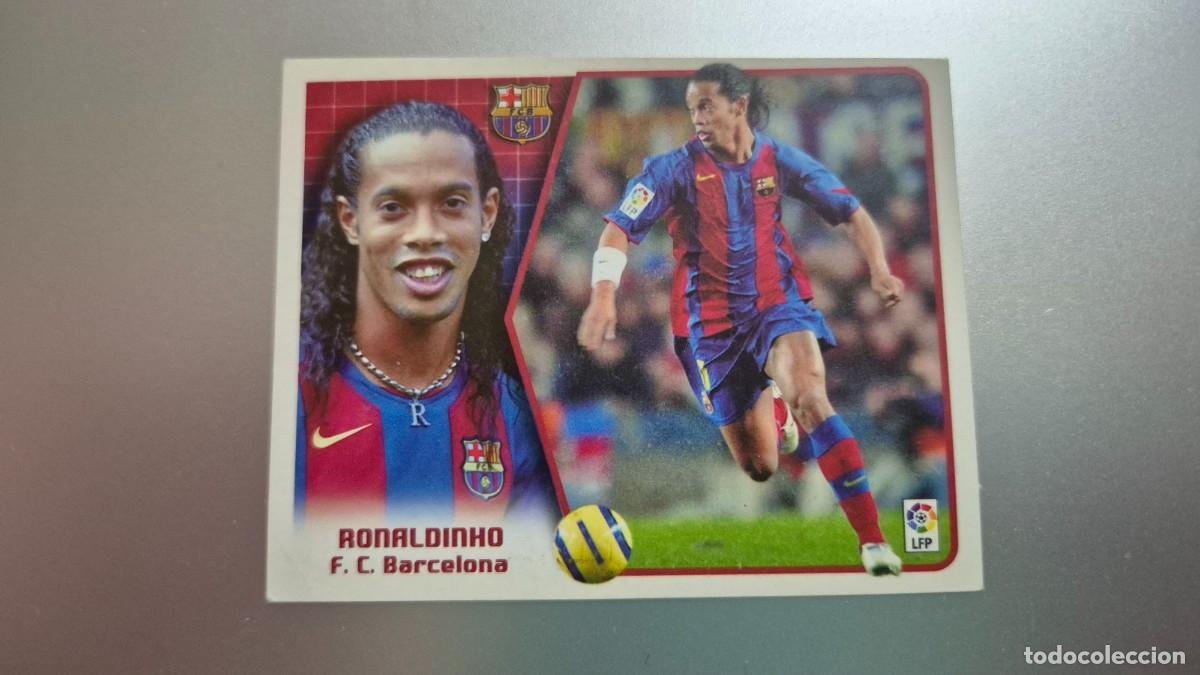 Cromos de F&uacute;tbol: LOTE EDICIONES ESTE 2005 2006 RONALDINHO DEL BARCELONA SIN PEGAR