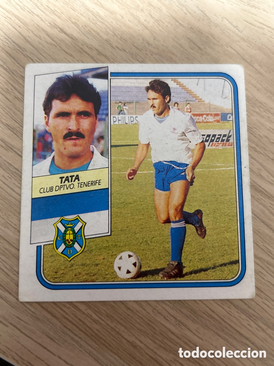 Cromos de F&uacute;tbol: TATA BAJA TENERIFE LIGA ESTE 1989 1990 89 90 SIN PEGAR NUNCA PEGADO