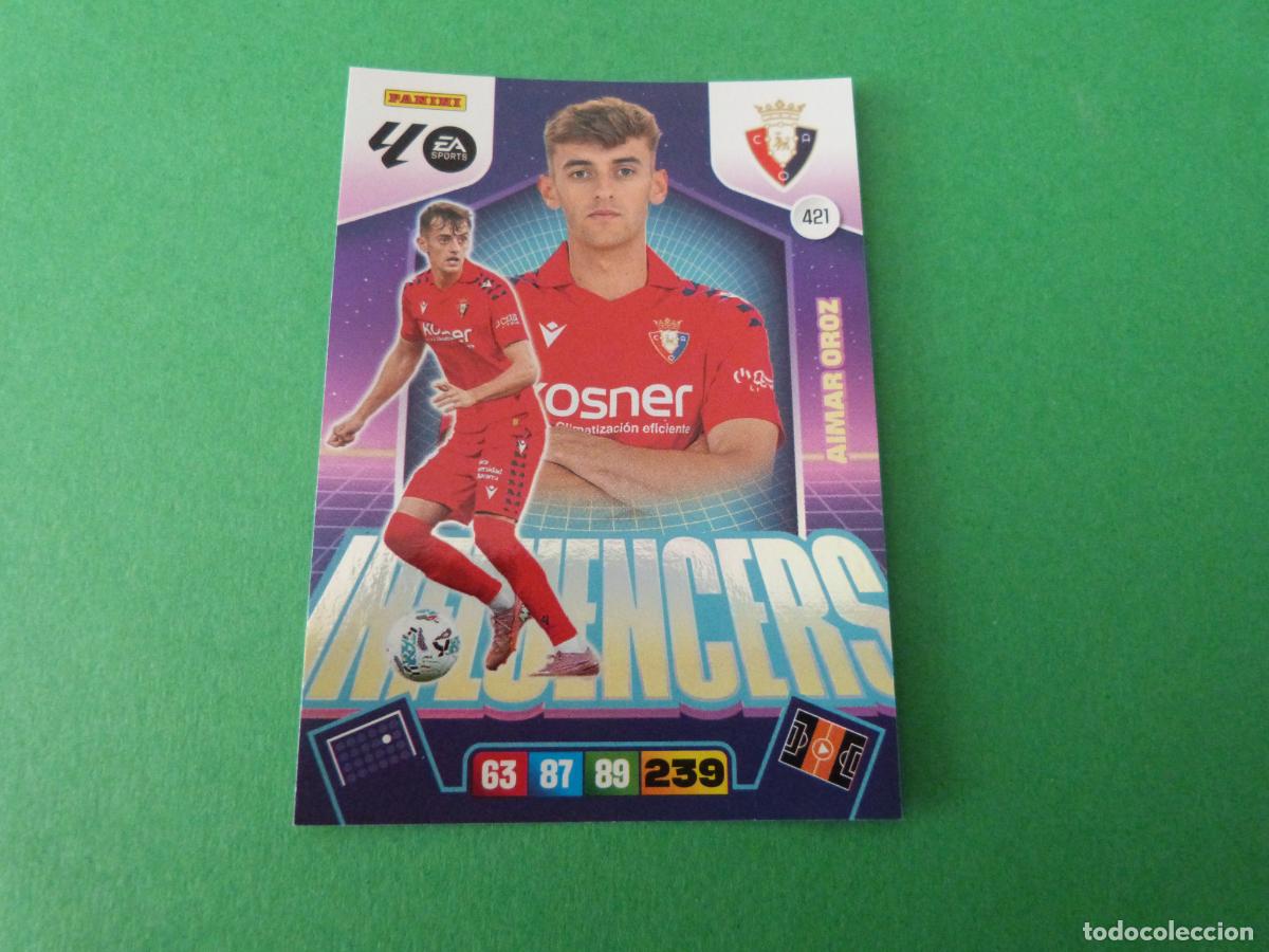 Cromos de F&uacute;tbol: TRADING CARD FUTBOL AIMAR OROZ AT. OSASUNA N&ordm; 421 LIGA ADRENALYN XL 2025-2026/25-26 PANINI