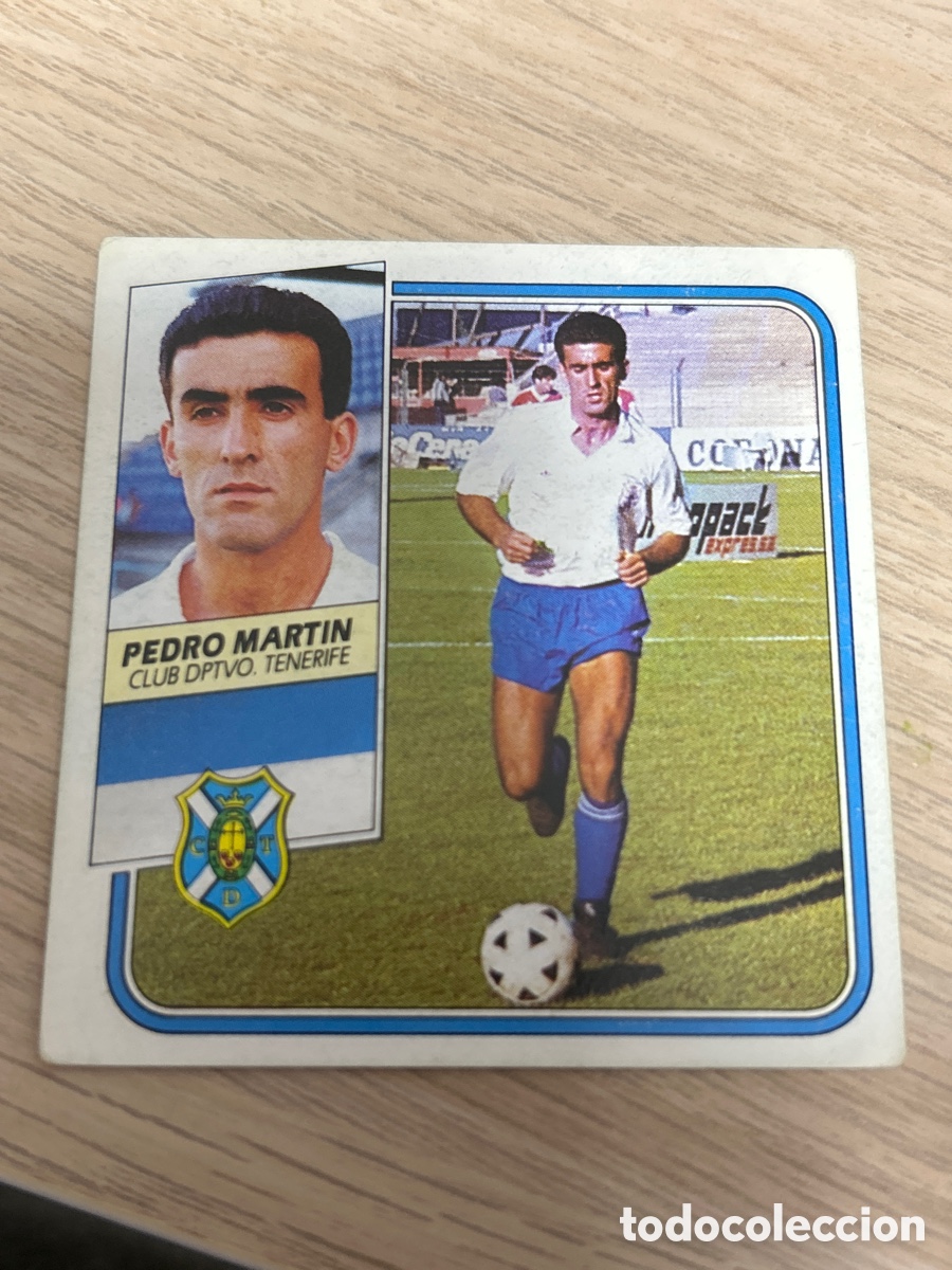 Cromos de F&uacute;tbol: PEDRO MARTIN TENERIFE LIGA ESTE 1989 1990 89 90 SIN PEGAR NUNCA PEGADO