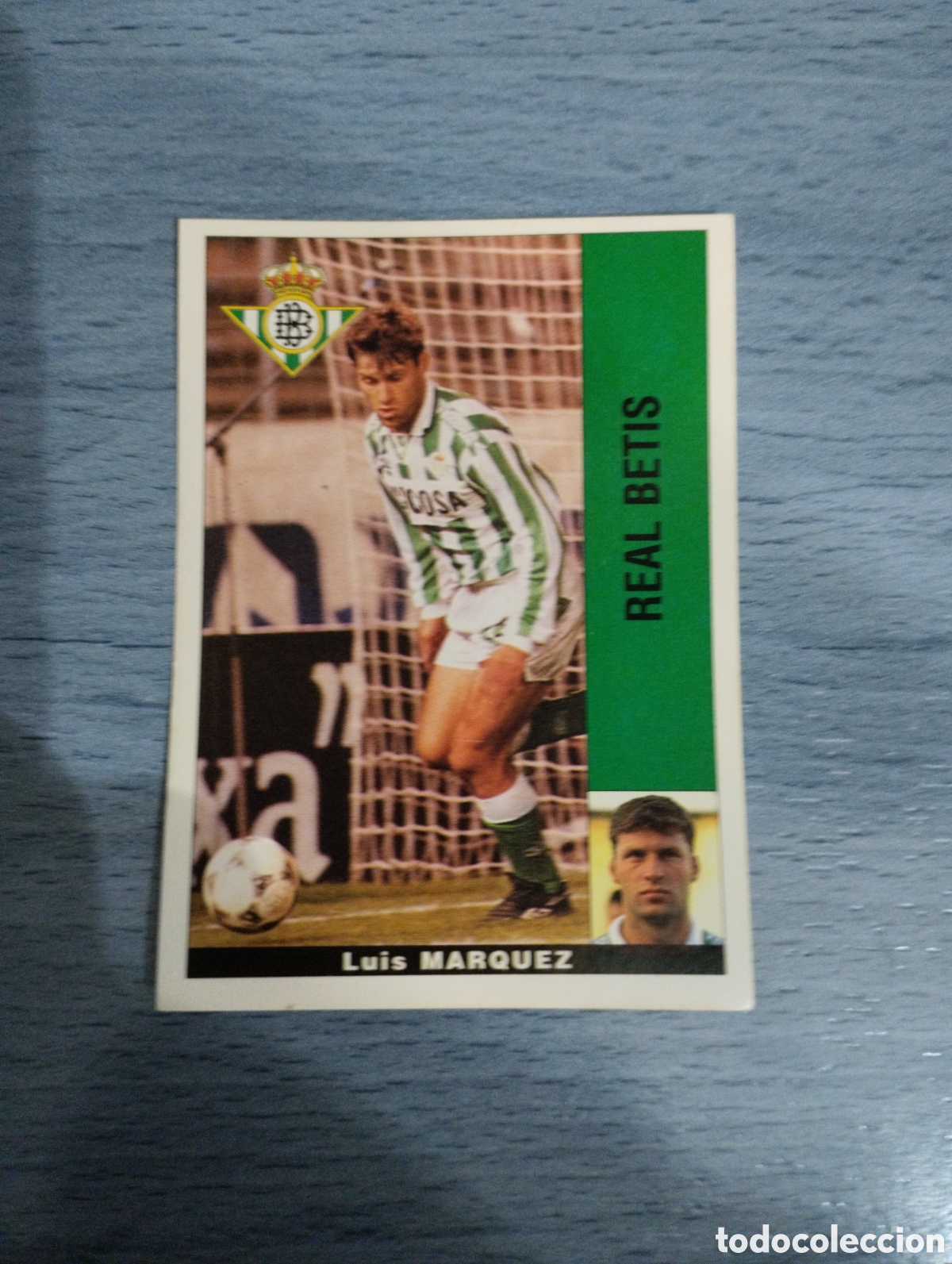 Cromos de F&uacute;tbol: Cromo Panini liga 95 96 M&aacute;rquez Betis sin pegar