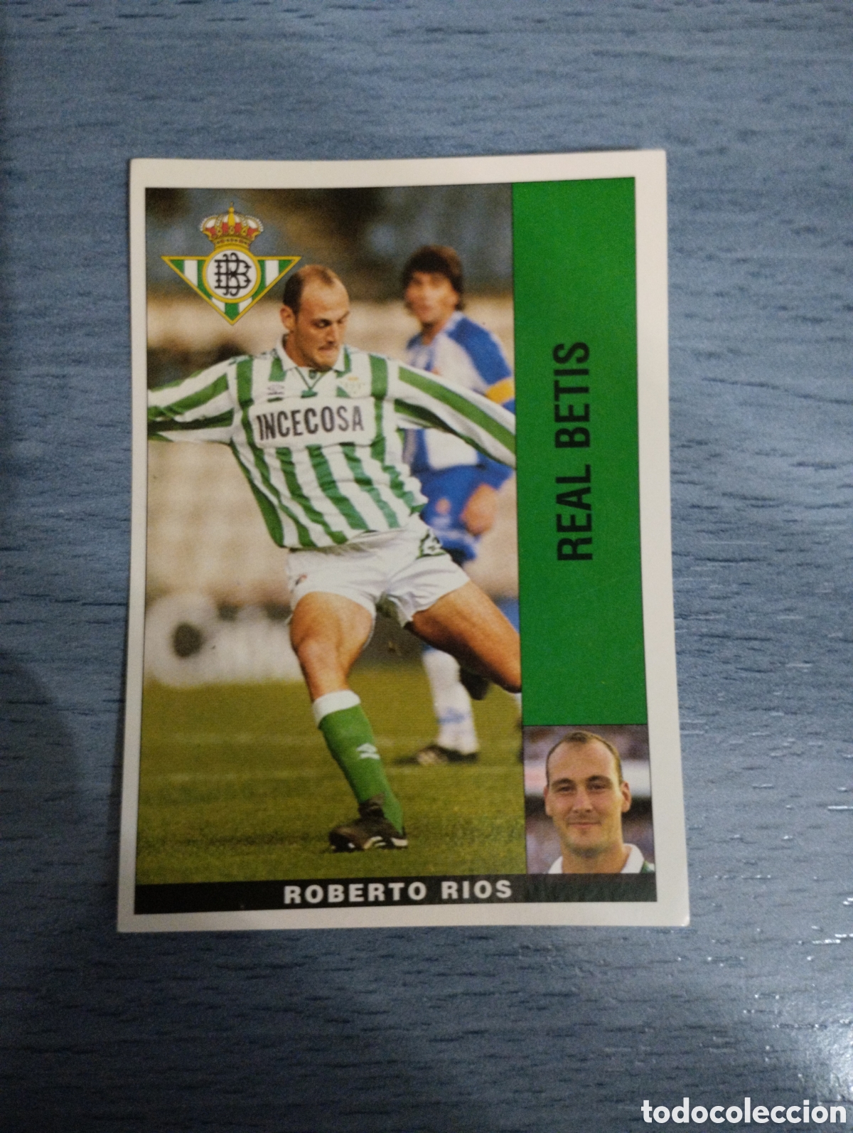Cromos de F&uacute;tbol: Cromo Panini liga 95 96 Roberto R&iacute;os Betis sin pegar