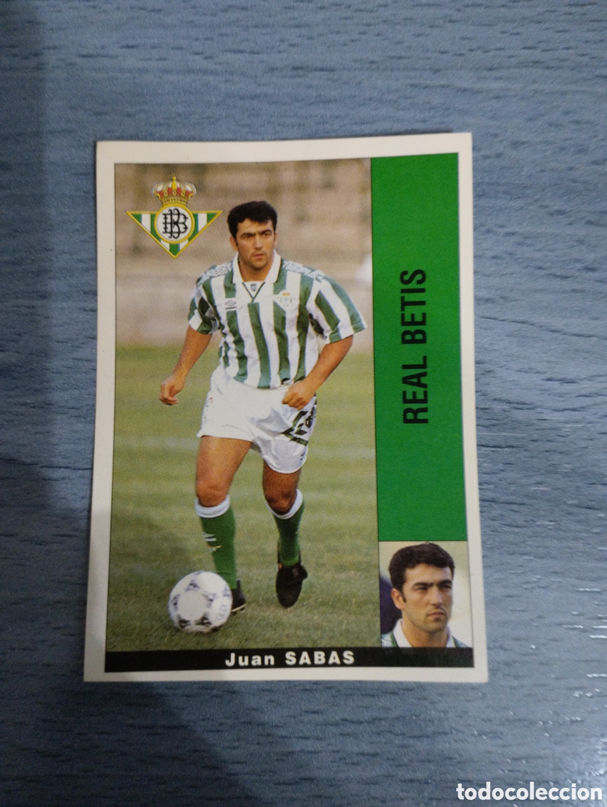 Cromos de F&uacute;tbol: Cromo Panini liga 95 96 sabas Betis sin pegar