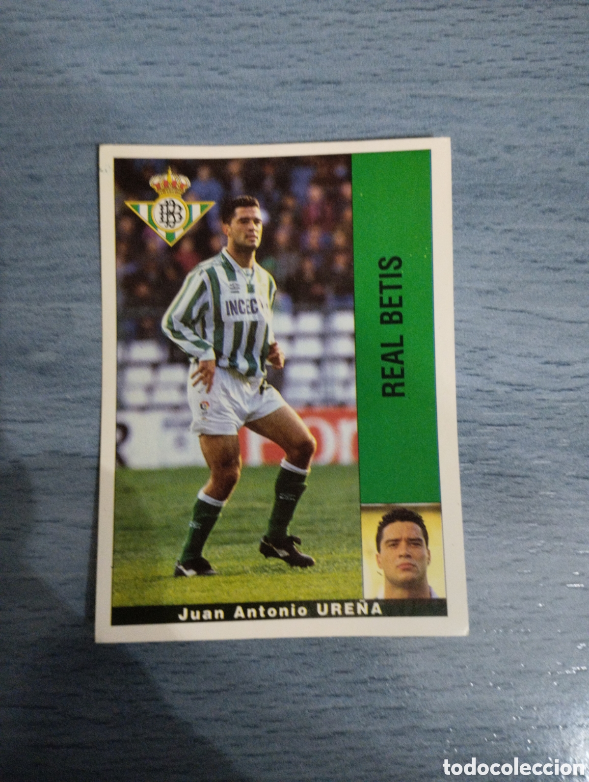 Cromos de F&uacute;tbol: Cromo Panini liga 95 96 ure&ntilde;a Betis sin pegar