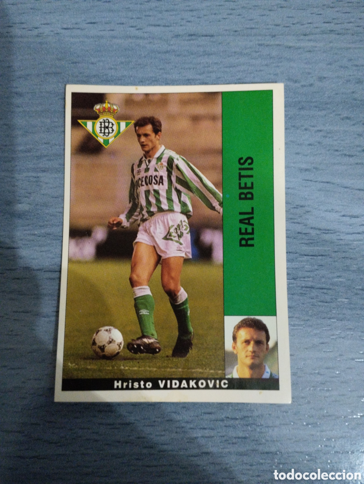 Football Stickers: Cromo Panini liga 95 96 vidakovic Betis sin pegar