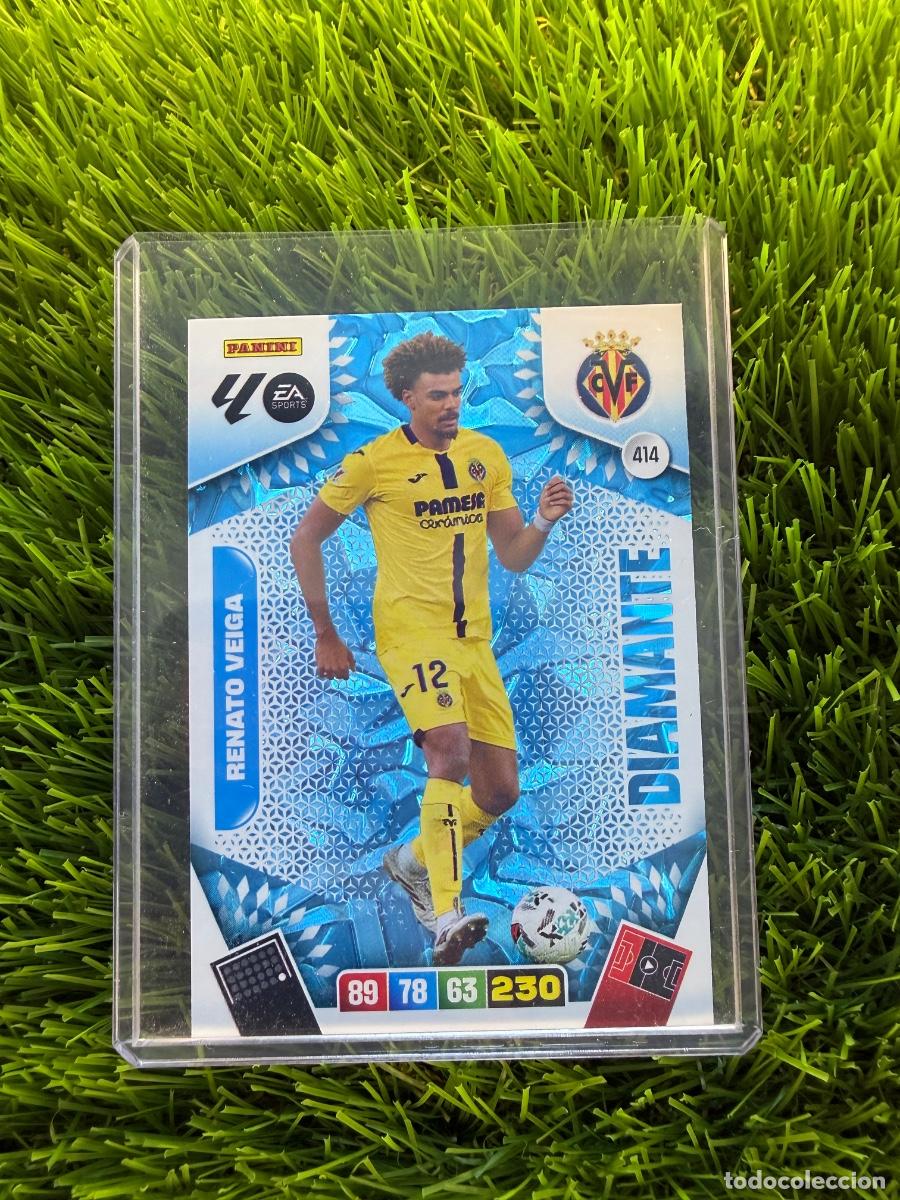 Football Stickers: N&ordm; 414 Renato Veiga Diamante Villarreal CF Adrenalyn XL 25 26