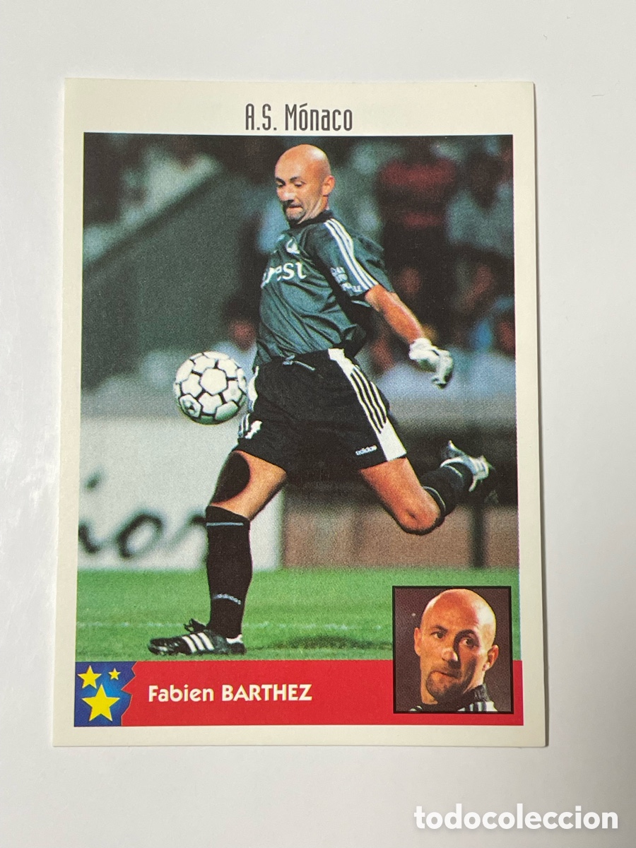 Cromos de F&uacute;tbol: Fabien Barthez M&oacute;naco Panini Los mejores equipos de Europa 1997/98 #169