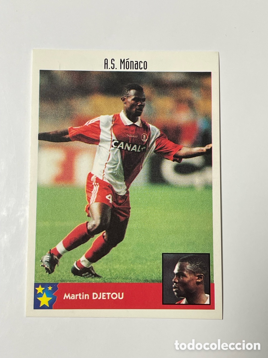 Cromos de F&uacute;tbol: Mart&iacute;n Djetou M&oacute;naco Panini Los mejores equipos de Europa 1997/98 #175