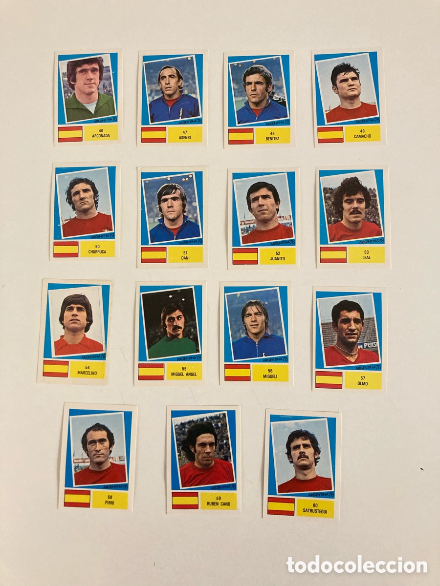 Cromos de F&uacute;tbol: Set completo Espa&ntilde;a mundial Argentina 78-Fher-FKS-Spain-World Cup