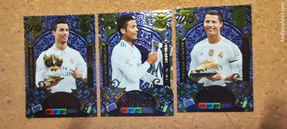 Cromos de F&uacute;tbol: ADRENALYN XL LA LIGA 25/26 DREAM BOX LOTE 3 CARTAS TOTAL KING CRISTIANO RONALDO # PANINI