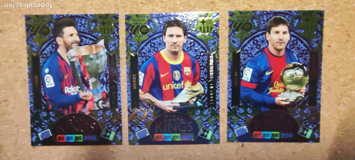Cromos de F&uacute;tbol: ADRENALYN XL LA LIGA 25/26 DREAM BOX LOTE 3 CARTAS TOTAL KING MESSI # PANINI