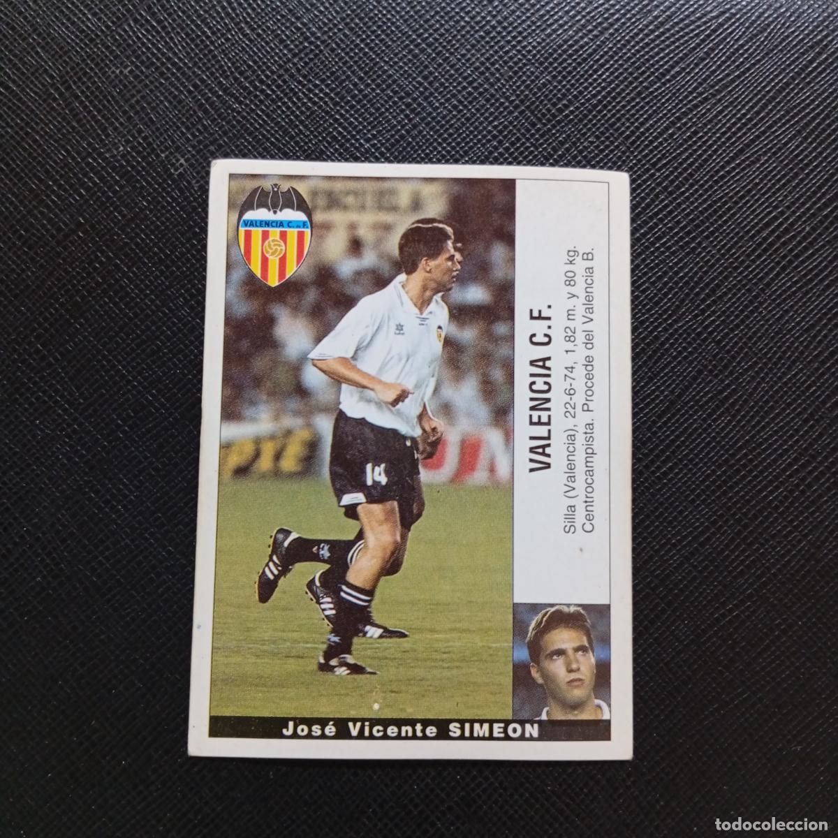 Cromos de F&uacute;tbol: SIMEON VALENCIA PANINI 1995 1996 CROMO FUTBOL 95 96 LIGA - SIN PEGAR - A168 PG406