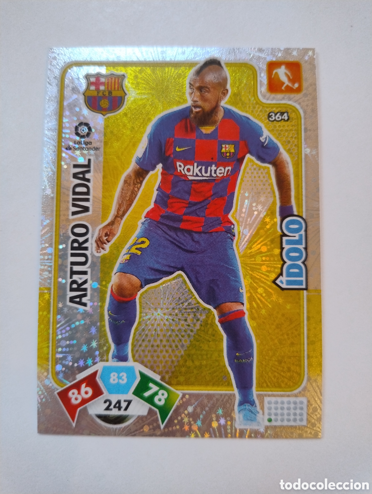 Fu&szlig;ball-Sticker: 364 - Arturo Vidal - Barcelona - Adrenalyn XL Liga 2019 - 2020 Idolo
