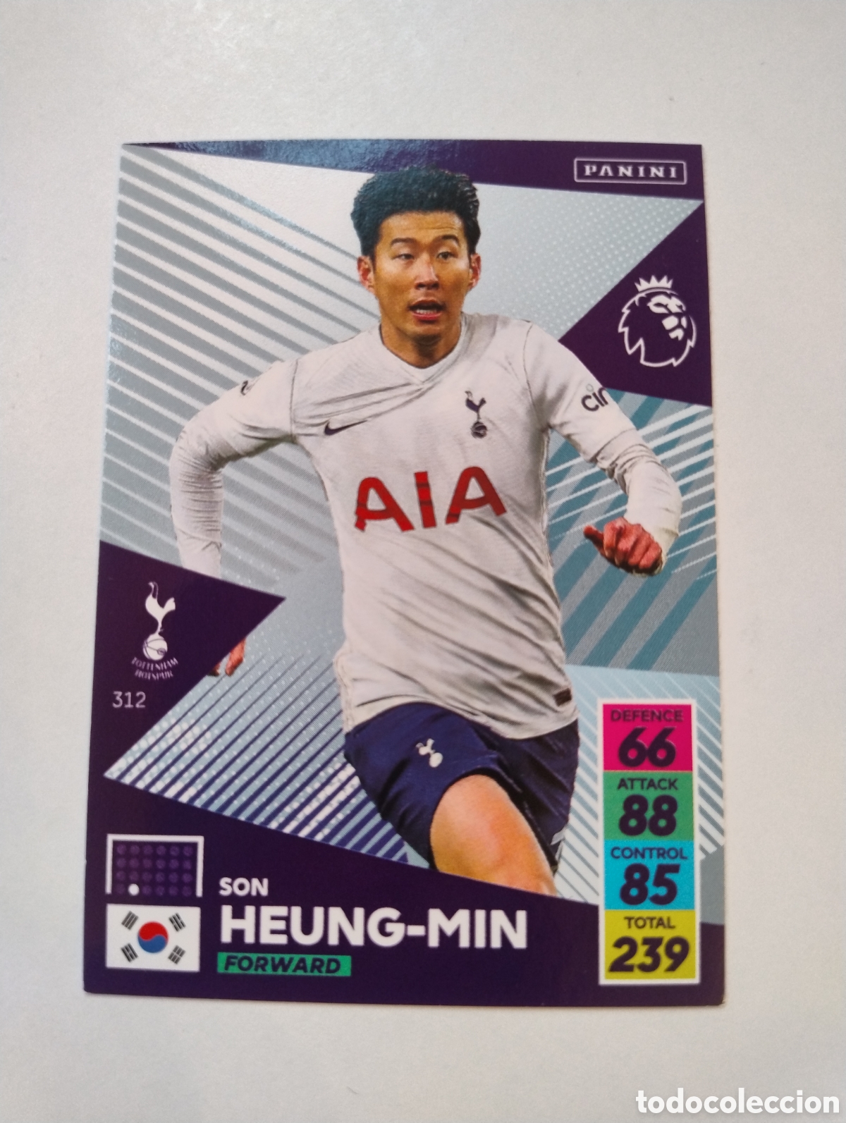 Cromos de F&uacute;tbol: 312 - Heung-Min Son - Tottenham - Adrenalyn XL Premier League 2021 - 2022