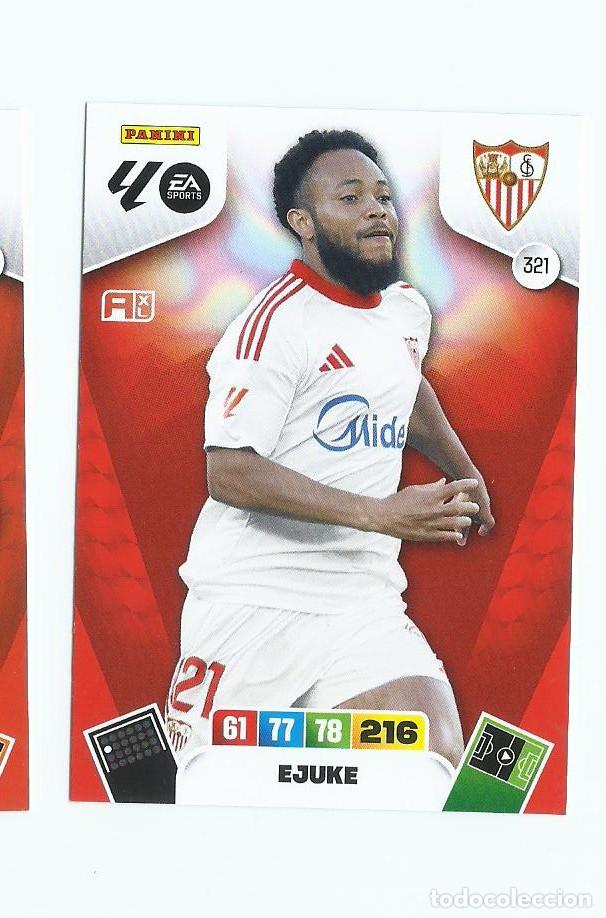 Cromos de F&uacute;tbol: ADRENALYN 2025/2026 321 EJUKE SEVILLA NUEVO PERFECTO