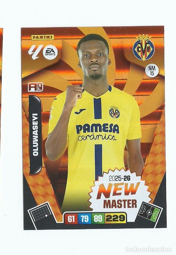 Cromos de F&uacute;tbol: ADRENALYN 2025/2026 NM 15 OLUWASEVI VILLARREAL NUEVO PERFECTO