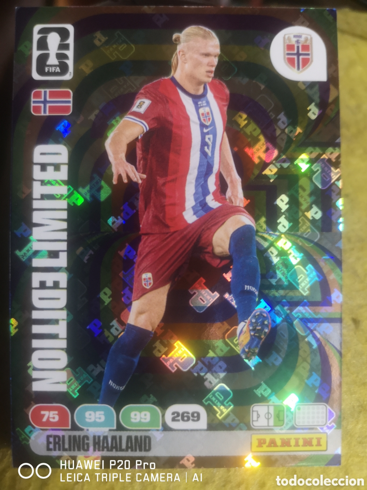 Cromos de F&uacute;tbol: ADRENALYN XL FIFA WORLD CUP 2026 ERLING HAALAND LIMITED EDITION - NORUEGA