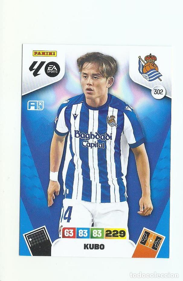 Cromos de F&uacute;tbol: ADRENALYN 2025/2026 302 KUBO REAL SOCIEDAD NUEVO PERFECTO