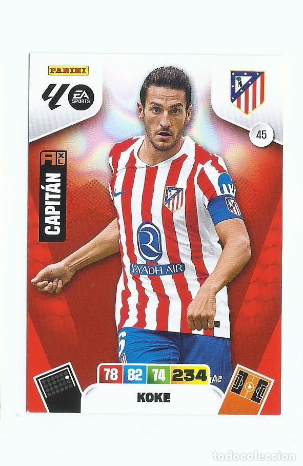Cromos de F&uacute;tbol: ADRENALYN 2025/2026 45 KOKE AT.MADRID , NUEVO PERFECTO