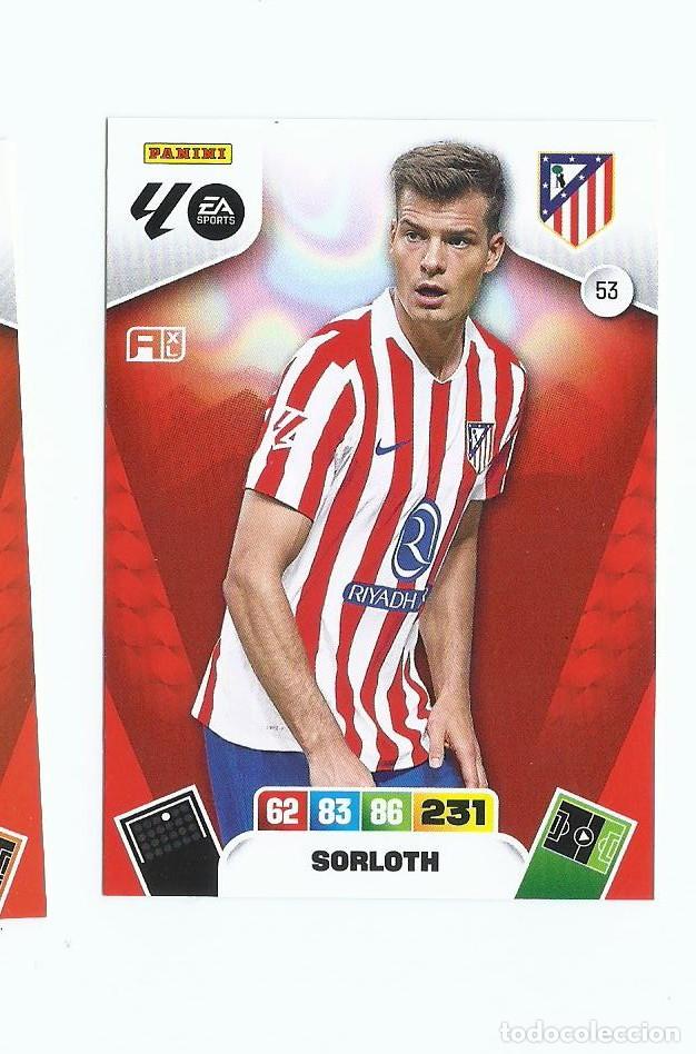 Cromos de F&uacute;tbol: ADRENALYN 2025/2026 53 SORLOTH AT.MADRID , NUEVO PERFECTO