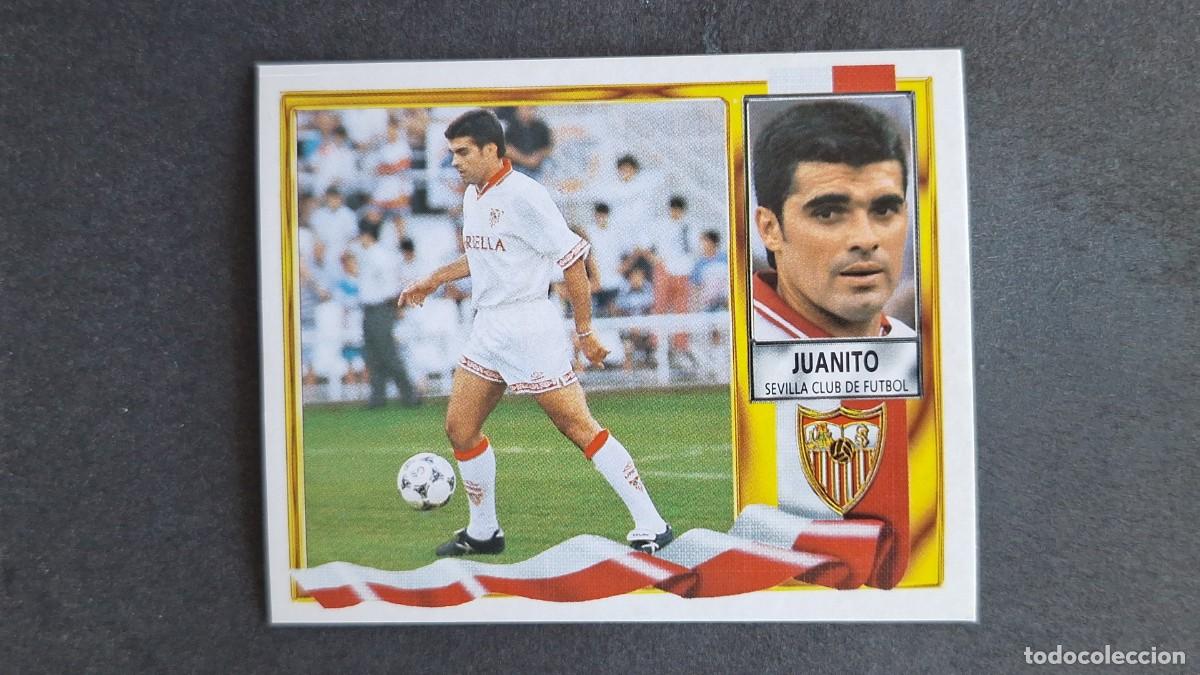 Figurine di Calcio: L2 JUANITO SEVILLA F. C. LIGA ESTE 1995 1996 95 96 NUNCA PEGADO SIN PEGAR