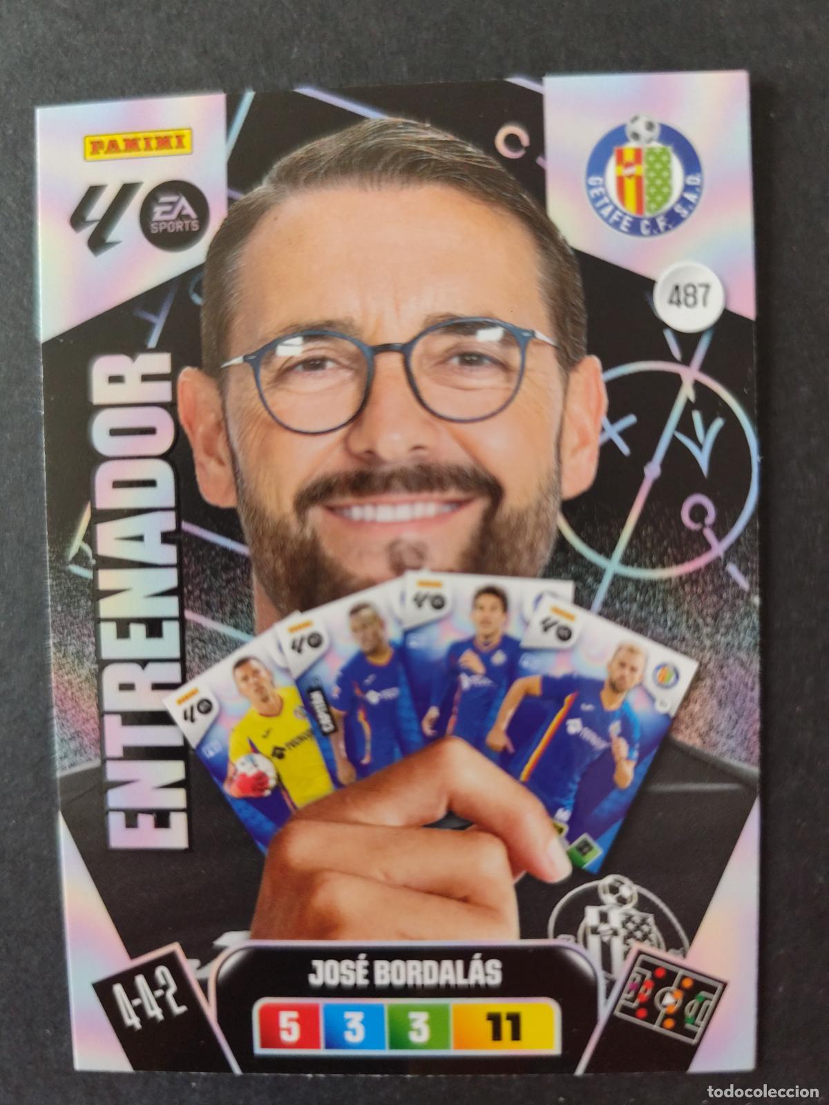 Cromos de F&uacute;tbol: 487 BIS JOS&Eacute; BORDAL&Aacute;S GETAFE ENTRENADOR ADRENALYN 2025 2026 25 26 PEDIDO M&Iacute;NIMO 2&euro;