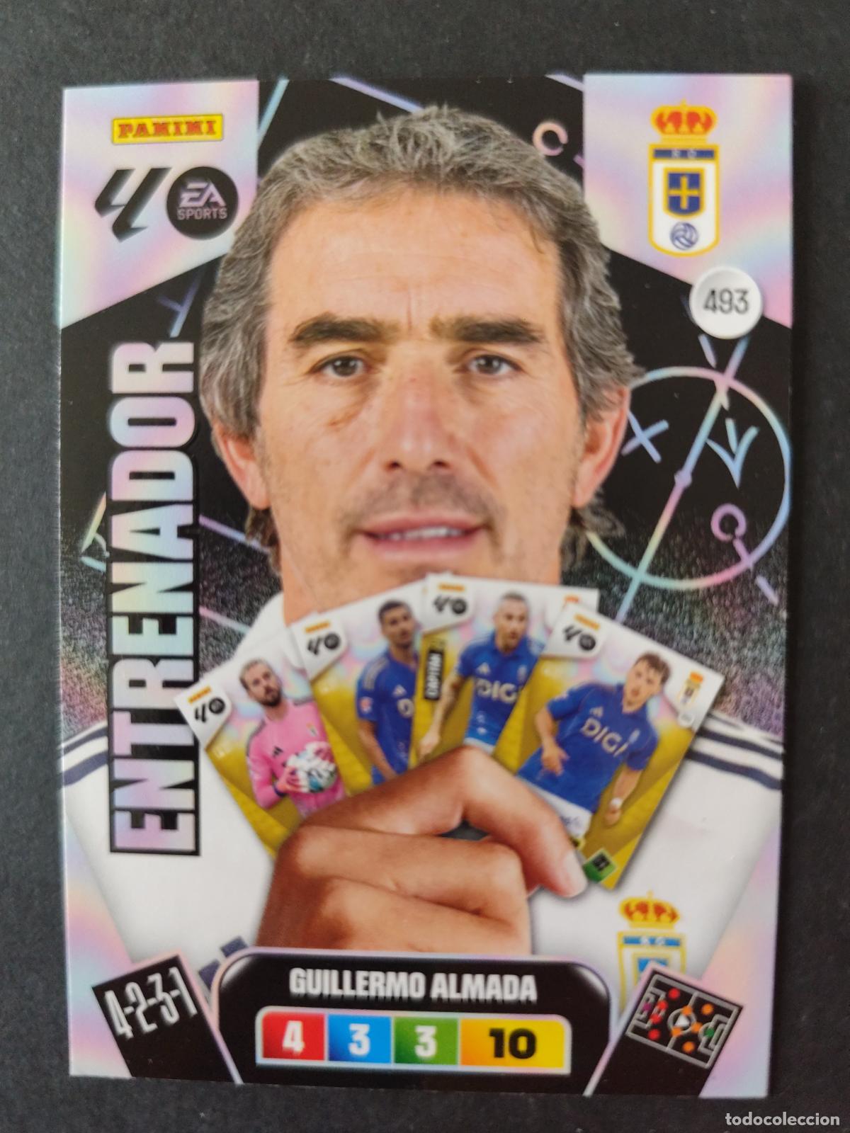 Cromos de F&uacute;tbol: 493 GUILLERMO ALMADA OVIEDO ENTRENADOR ADRENALYN 2025 2026 25 26 PEDIDO M&Iacute;NIMO 2&euro;