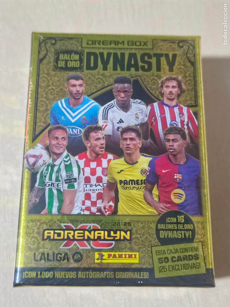 Cromos de F&uacute;tbol: ADRENALYN XL LA LIGA 2024/25 DREAM BOX DYNASTY 50 CARTAS INCLUIDAS 25 EXCLUSIVAS PANINI