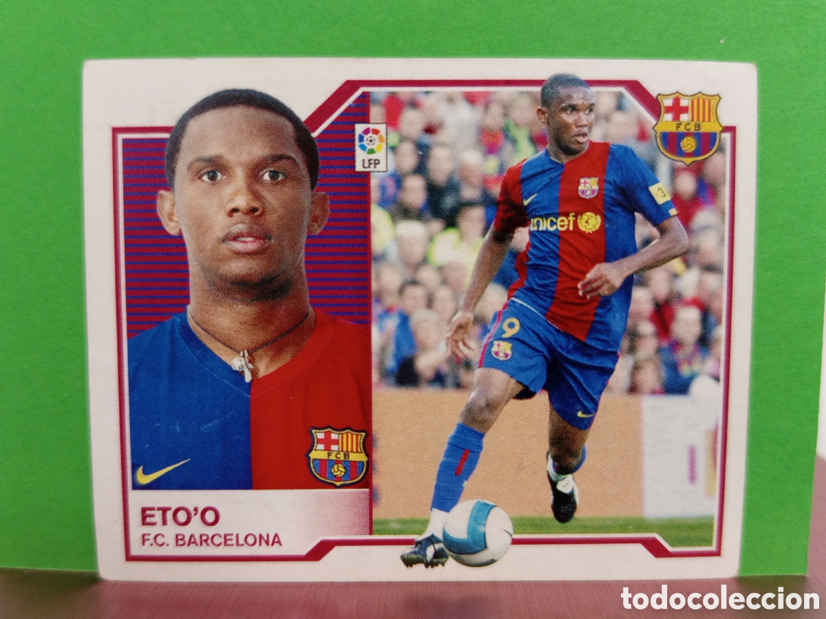 Figurine di Calcio: ❇️ CROMO ⚽ ETO'O BARCELONA 07 08 2007 2008 LIGA ESTE SIN PEGAR ❇️