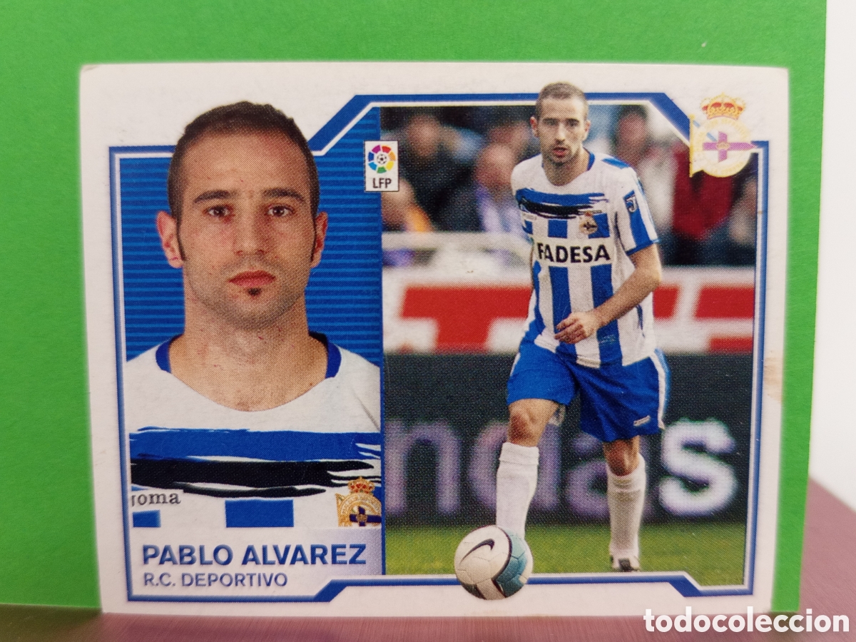 Figurine di Calcio: ❇️ CROMO ⚽ PABLO &Aacute;LVAREZ DEPORTIVO DE LA CORU&Ntilde;A 07 08 2007 2008 LIGA ESTE SIN PEGAR ❇️