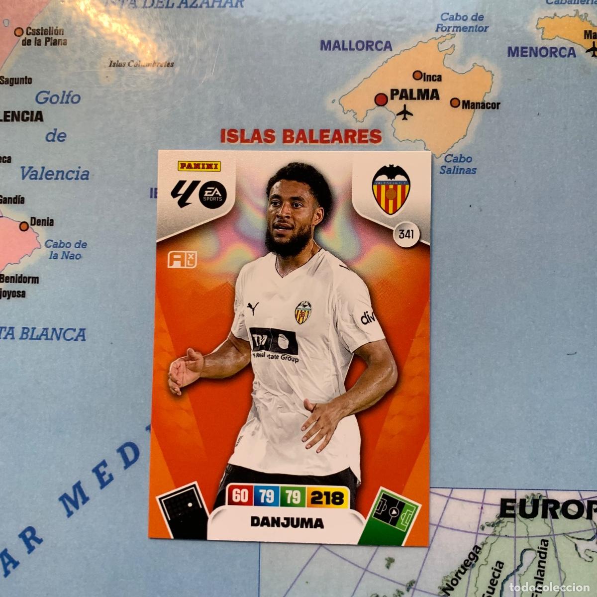 Cromos de F&uacute;tbol: Danjuma n&uacute;mero 341 del Valencia cromo adrenalyn XL 25-26 2025-2026