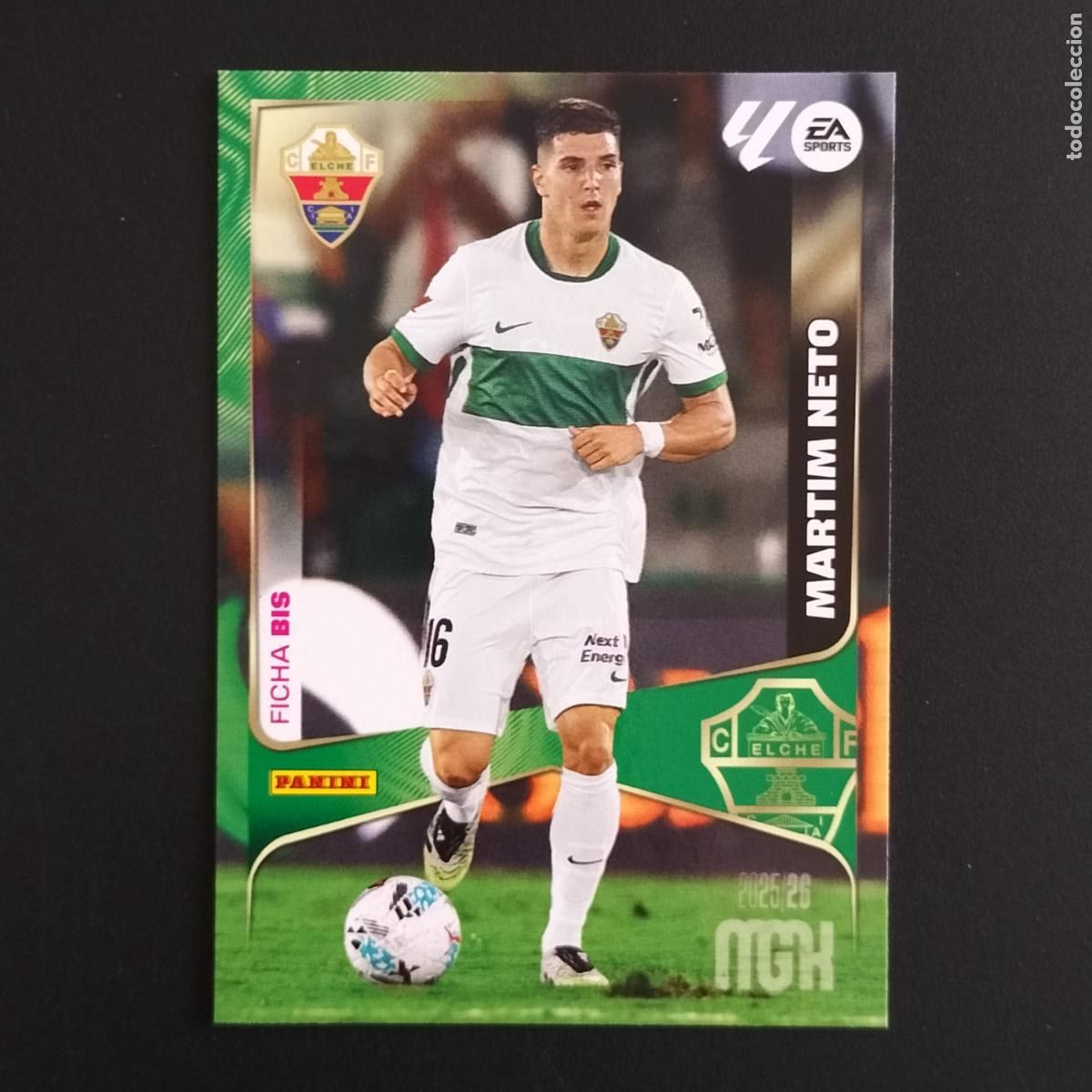 Cromos de F&uacute;tbol: MGK 139 MARTIM NETO NUEVA FICHA BIS ELCHE CROMOS ALBUM MEGACRACKS LIGA FUTBOL 2025 2026 25 26