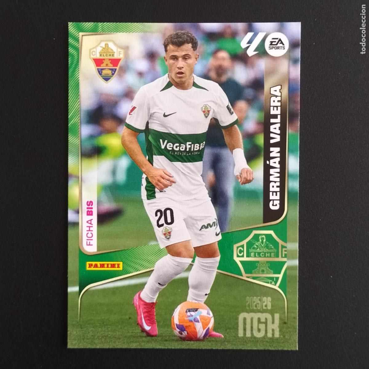 Cromos de F&uacute;tbol: MGK 141 GERMAN VALERA FICHA BIS ELCHE CROMOS ALBUM MEGACRACKS LIGA FUTBOL 2025 2026 25 26