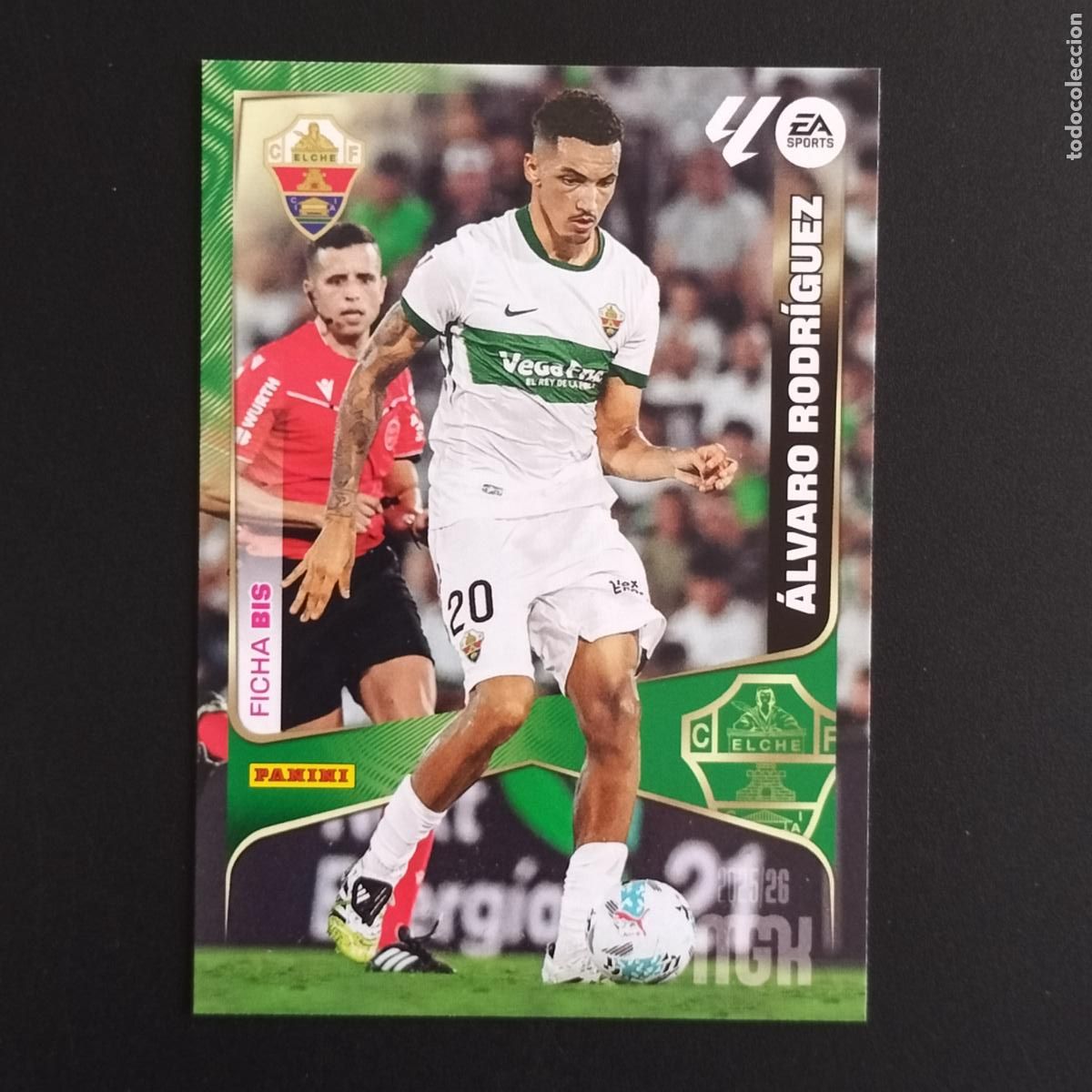 Cromos de F&uacute;tbol: MGK 144 ALVARO RODRIGUEZ FICHA BIS ELCHE CROMOS ALBUM MEGACRACKS LIGA FUTBOL 2025 2026 25 26
