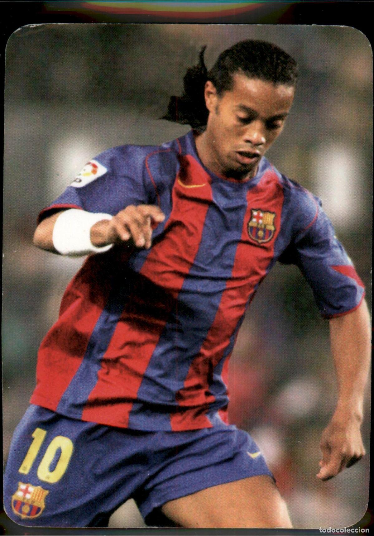 Cromos de F&uacute;tbol: Ronaldinho MVP N&ordm; 541 Bar&ccedil;a (Barcelona) Las Fichas de la Liga LFP 2005 2006 Mundicromo 05 06